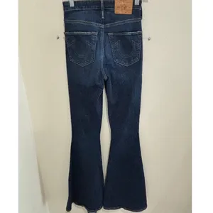 True Religion Caia Flare Ultra High Rise‎ Jeans Dark Wash Denim Size 26 Womens thumbnail 9