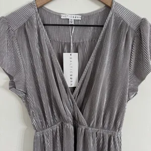 Baltic Born Athena Pleated Maxi Dress Silver Size XS New thumbnail 3
