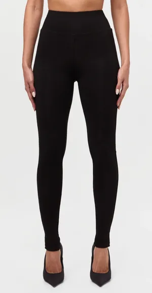 Brand New Naked Wardrobe Women's Small Black Ankle High Waisted Pants Shapewear thumbnail 1