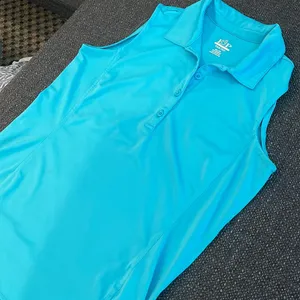 Teal Golf shirt sleeveless Size XS thumbnail 3