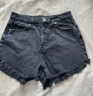 Black Denim Shorts thumbnail 1