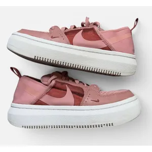 Nike Court Vision Alta Womens 8.5 Pink Platform Sneakers CW6536-600 Shoes thumbnail 2