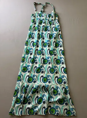 Vintage Notice Retro Printed Cotton Summer Dress thumbnail 2