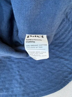 Pact Organic Cotton Navy Blue Wide-Brim Sun Hat NEW thumbnail 4