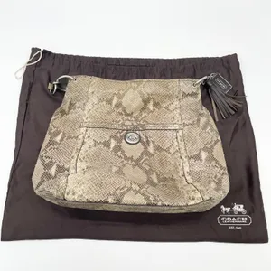 Coach Park Python Hobo Shoulder Bag F24383 Quiet Luxury Statement Elevated‎ Glam thumbnail 15