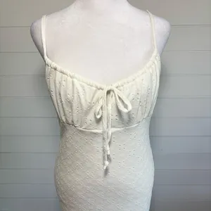 FASHIONOVA Chic Cream Spaghetti Strap White‎ Mini Dress Size L thumbnail 2