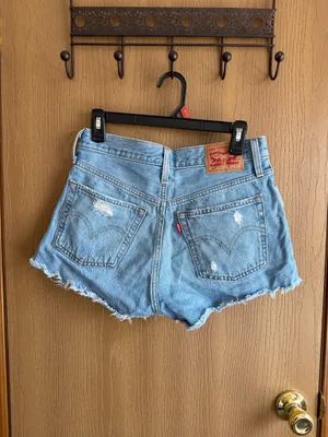 Levi’s 501 Denim Shorts 26 thumbnail 5