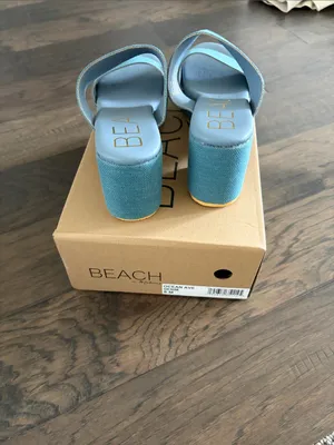 New in Box Matisse Beach Ocean Avenue Denim Sandals Sz 8 thumbnail 10