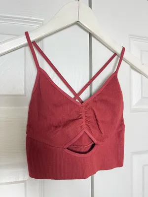 Free people movement ribbed cropped tank thumbnail 1