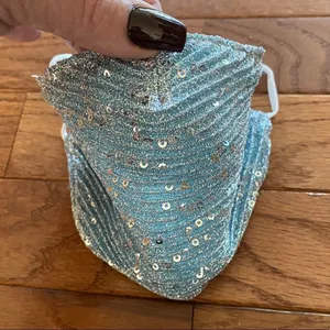 Sequin Mask Adjustable‎ Blue NWT thumbnail 6