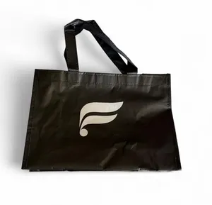 NWOT Fabletics Black Reusable Tote Gym Shopping Bag thumbnail 2