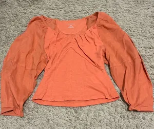 Anthropologie Women's Orange Blouse thumbnail 1