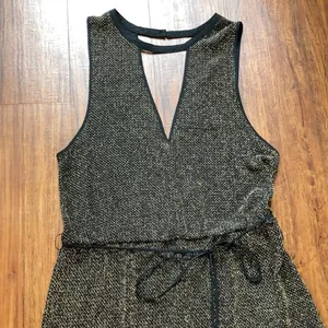 NWT Urban‎ outfitters Ecoté high low gold shimmer dress size medium thumbnail 7