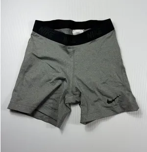 Nike Pro Compression Shorts‎ Spandex Athletic Training Gym Black Logo Medium thumbnail 1