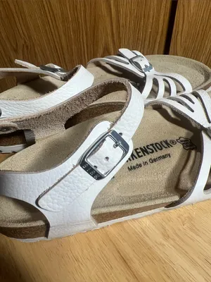 Birkenstock White Multi-Strap Leather Ankle Sandals thumbnail 5