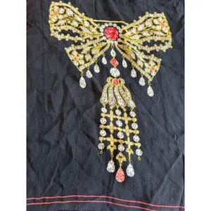 Cartier Gemstone Motif Silk Square Scarf Luxury Jewelry Print Red Gold thumbnail 4
