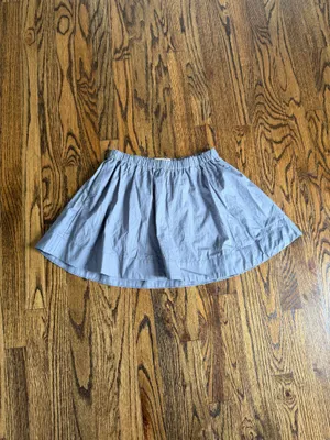 Free People Free-est Collection Mini Skirt 100% Cotton Gray Boho Beach Prairie thumbnail 2