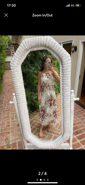 Beautiful variegated rope floral maxi dress thumbnail 2