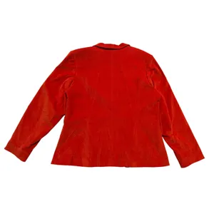NWT Vintage Tower Hill Sport Blazer Women 16 Red Orange Corduroy Single Button thumbnail 6