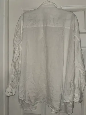 Aritzia Brand New Wilfred Free oversized White Long Sleeve Shirt Size Large thumbnail 10