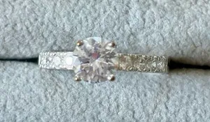 Swarovski silver plated CZ ring thumbnail 1