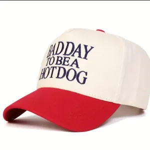 Bad Day To Be A Hot Dog Hat Funny Embroidered NWT BBQ Cookout Party SnapBack thumbnail 4
