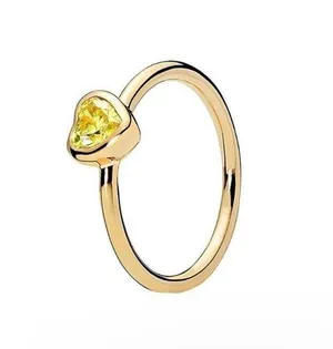 Pandora 18k over silver Cz Radiant heart ring - retired thumbnail 1