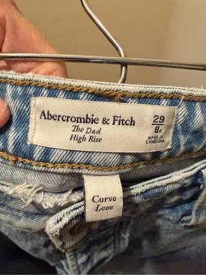 Abercrombie Dad High Rise Curve Love Jeans Women’s 8S thumbnail 4