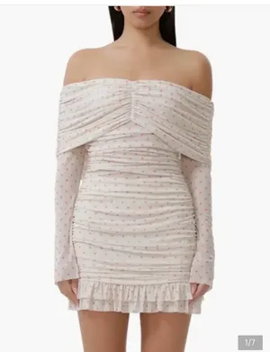AFRM Nordstrom Dress Polka Dot Mini Pink thumbnail 3