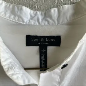 Rag & Bone Dylan Long‎ Sleeve Poplin Shirt White Size S thumbnail 5