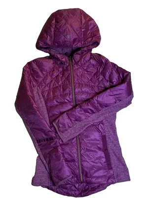 Lululemon Down For A Run Jacket Women’s 6 Purple Hooded Insulated Zip thumbnail 1