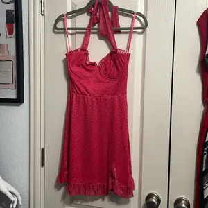 NWT Windsor Oh My Darling Floral Halter Mini Dress Coquette Party Valentine's thumbnail 3