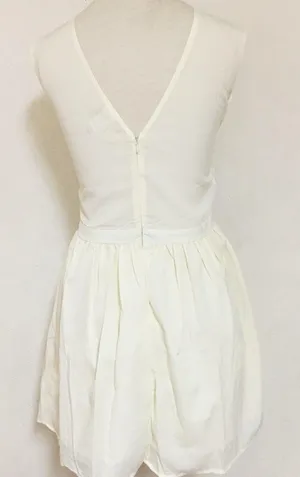 Lace Sheer Neckline Flared Formal Dress thumbnail 4