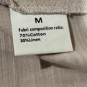 Sleeveless Beige‎ Cotton Linen Ruffle Hem Shirt Dress M NWT Pockets Chic thumbnail 9