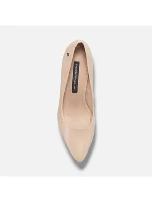 NEW IN BOX French Connection Nude Raven Pumps Flared Block Heel ~ size 10 thumbnail 3
