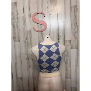 Hollister Argyle Cream with Blue Diamond thumbnail 3