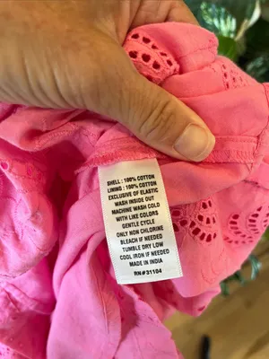 crown & ivy Bright Pink Eyelet Tiered Midi Dress thumbnail 14