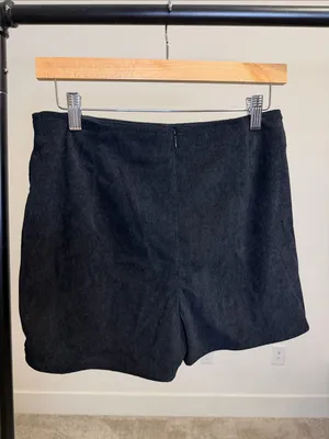 Cider Classic Black Corduroy Mini Skort - Size Medium thumbnail 2