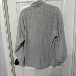 Columbia quilted textured 1/4 zip pullover‎ women’s XL grey thumbnail 4