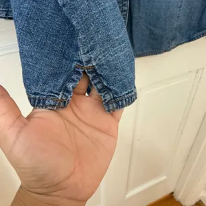 Faded Glory 100% Cotton Denim Shirt 26W 28W 3/4 Sleeve Western Utility Cowgirl thumbnail 3