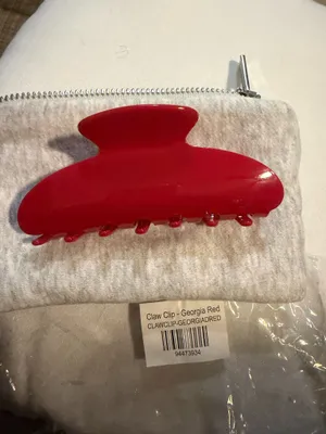 PARKE Claw Clip with Pouch Georgia Red NIP thumbnail 6
