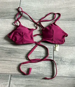 Zaful burgundy bikini set thumbnail 1