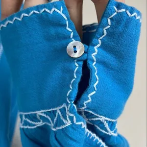 Sister Mary Embroidered Blouse Women's Sz XS‎ Anthropologie thumbnail 4