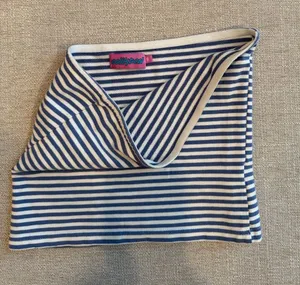 Edikted Blue & White Stripe Tube Top Size XS thumbnail 1