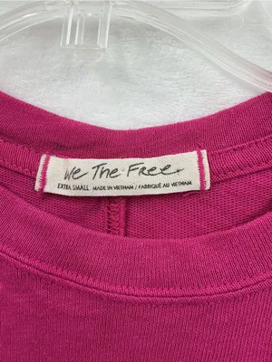 We The Free Hot Pink Boxy Short Sleeve Tee 1153 thumbnail 3