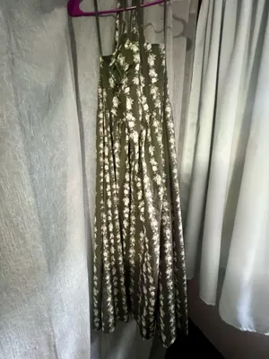 Floral Dress Green Size L thumbnail 3