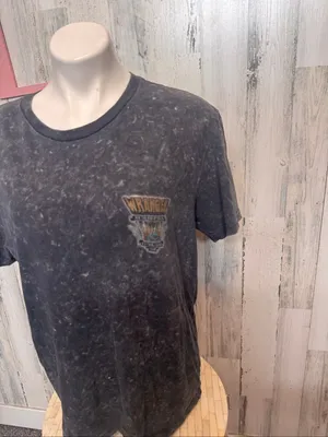 Wrangler Mineral Wash Cobra Graphic T-Shirt Mens L Charcoal Black Vintage Ride thumbnail 2