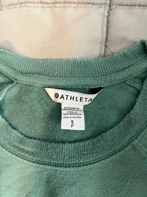 Athleta turquoise green long sleeve thumbnail 5