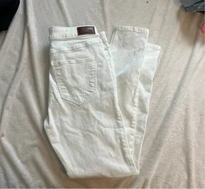 Ripped Hollister White Jeans thumbnail 3