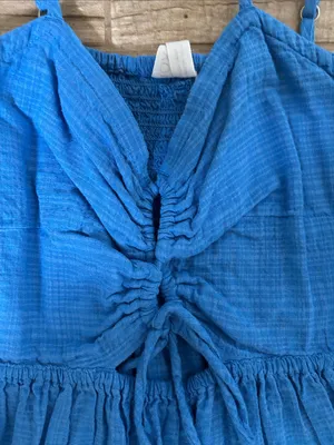 Roxy Blue Spaghetti-Strap Summer Dress thumbnail 2